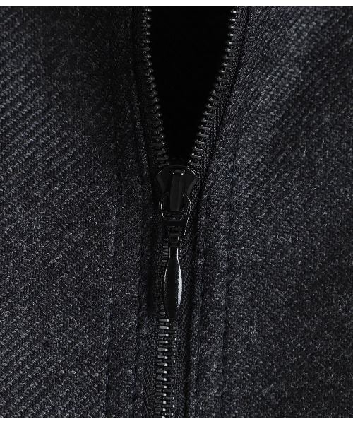 marka（マーカ）の「marka / マーカ：HALF ZIP TRACK JACKET - 2/32 WOOL SOFT FLANNEL -：M24D-11BL01C[COR]（ブルゾン・メンズ・チャコールグレー・1(S)/2(M)）」の3枚目の写真