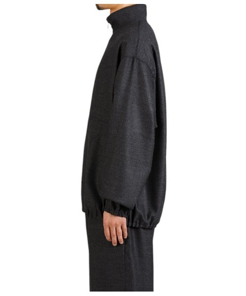 marka（マーカ）の「marka / マーカ：HALF ZIP TRACK JACKET - 2/32 WOOL SOFT FLANNEL -：M24D-11BL01C[COR]（ブルゾン・メンズ・チャコールグレー・1(S)/2(M)）」の8枚目の写真