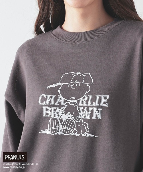 Honeys（ハニーズ）の「スヌーピー／トレーナー（スウェット・レディース・ピンク/アイボリー/ネイビー/スミクロ・S/M/LL/L）」の3枚目の写真