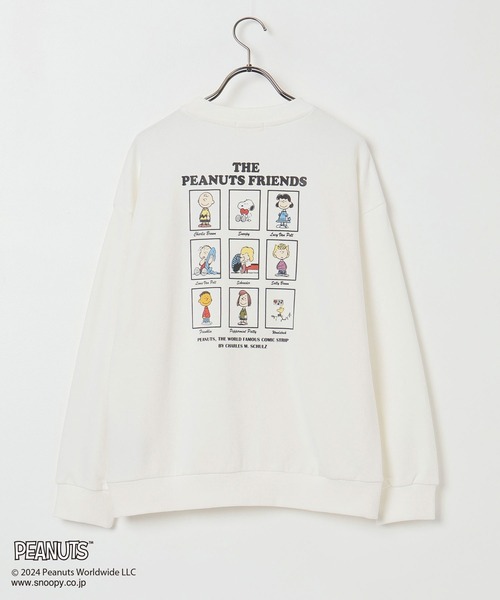 Honeys（ハニーズ）の「スヌーピー／トレーナー（スウェット・レディース・ピンク/アイボリー/ネイビー/スミクロ・S/M/LL/L）」の10枚目の写真