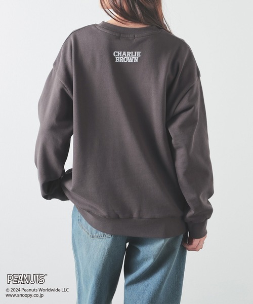 Honeys（ハニーズ）の「スヌーピー／トレーナー（スウェット・レディース・ピンク/アイボリー/ネイビー/スミクロ・S/M/LL/L）」の15枚目の写真