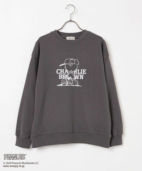 Honeys（ハニーズ）の「スヌーピー／トレーナー（スウェット・レディース・ピンク/アイボリー/ネイビー/スミクロ・S/M/LL/L）」の16枚目の写真