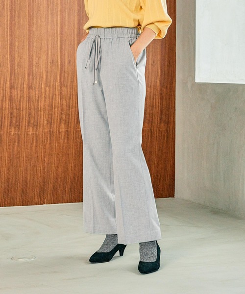 Elura(エルーラ)の「スリムウォームセミフレアパンツ/249467(その他パンツ・レディース・ブラック系その他/ブラウン系その他/ダークネイビー/ライトグレー・FREE(S)/LARGE/MEDIUM/X-LARGE)」の5枚目の写真