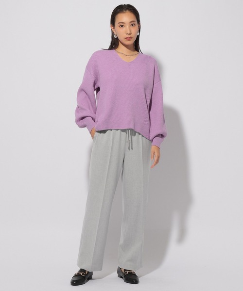 Elura(エルーラ)の「スリムウォームセミフレアパンツ/249467(その他パンツ・レディース・ブラック系その他/ブラウン系その他/ダークネイビー/ライトグレー・FREE(S)/LARGE/MEDIUM/X-LARGE)」の13枚目の写真