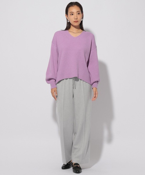 Elura(エルーラ)の「スリムウォームセミフレアパンツ/249467(その他パンツ・レディース・ブラック系その他/ブラウン系その他/ダークネイビー/ライトグレー・FREE(S)/LARGE/MEDIUM/X-LARGE)」の14枚目の写真