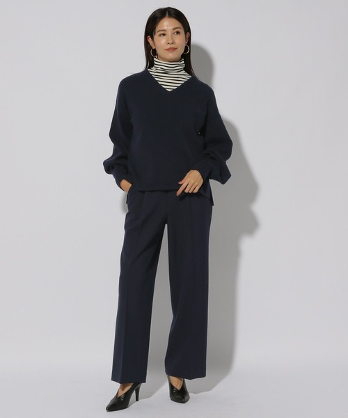 Elura(エルーラ)の「スリムウォームセミフレアパンツ/249467(その他パンツ・レディース・ブラック系その他/ブラウン系その他/ダークネイビー/ライトグレー・FREE(S)/LARGE/MEDIUM/X-LARGE)」の22枚目の写真