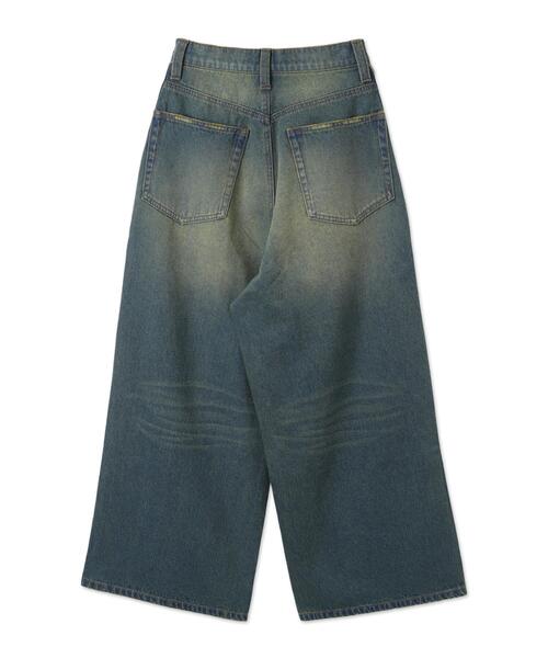 WEGO（ウィゴー）の「WEGO/【25年春夏新作】サイドラインワイドデニムパンツ（デニムパンツ・レディース・スミクロ/コバルトブルー・MEDIUM/SMALL）」の20枚目の写真