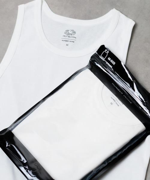 FRUIT OF THE LOOM（フルーツオブザルーム）の「●FRUIT OF THE LOOMxNUMBER(N)INE●2Pack Tank Top（タンクトップ・メンズ・ブラック/ホワイト・LARGE/MEDIUM/X-LARGE）」の2枚目の写真