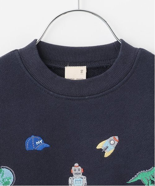 petit main（プティマイン）の「刺繍TOYモチーフトレーナー（スウェット・キッズ・オフホワイト/ネイビー・120cm/110cm/100cm/80ｃｍ/90cm/130cm）」の12枚目の写真