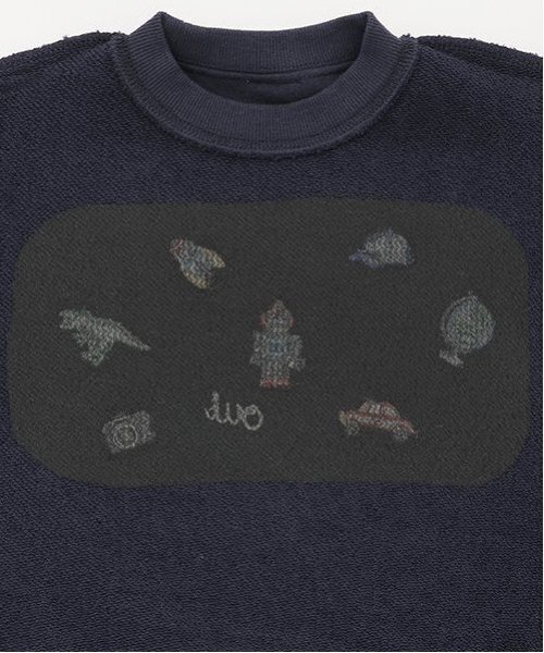 petit main（プティマイン）の「刺繍TOYモチーフトレーナー（スウェット・キッズ・オフホワイト/ネイビー・120cm/110cm/100cm/80ｃｍ/90cm/130cm）」の10枚目の写真