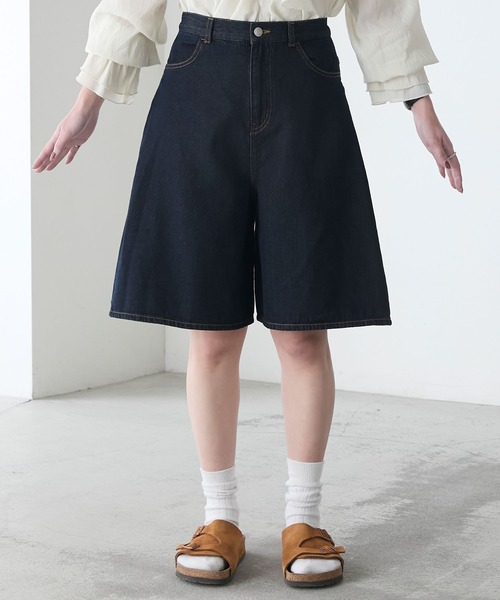 フォクシー ニューヨーク デニムパンツ デニム キュロット パンツ フォクシーニューヨーク デニムパンツ ジーンズ ワイド フレア