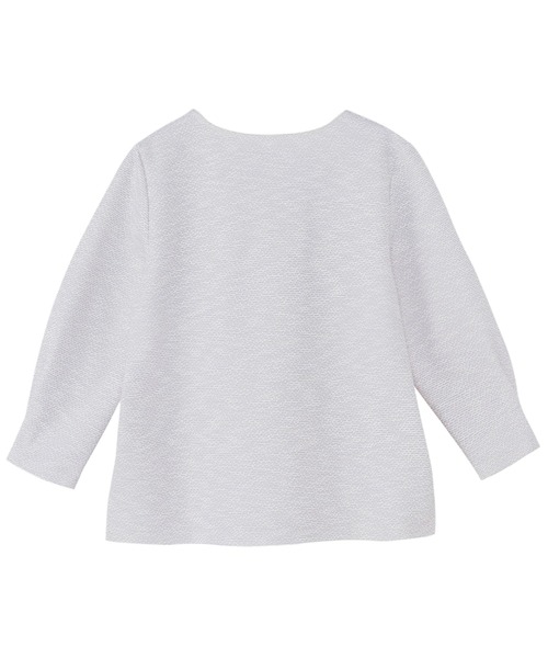 TOKYO SHIRTS（トウキョウシャツ）の「チャーム付ブラウス ツイード風 長袖 レディース（シャツ/ブラウス・レディース・サックスブルー/グレー・L/M/LL）」の7枚目の写真