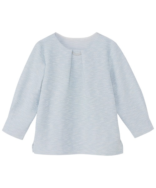 TOKYO SHIRTS（トウキョウシャツ）の「チャーム付ブラウス ツイード風 長袖 レディース（シャツ/ブラウス・レディース・サックスブルー/グレー・L/M/LL）」の13枚目の写真