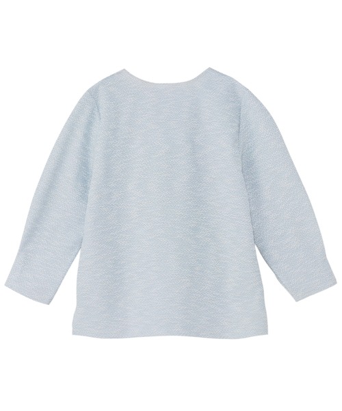 TOKYO SHIRTS（トウキョウシャツ）の「チャーム付ブラウス ツイード風 長袖 レディース（シャツ/ブラウス・レディース・サックスブルー/グレー・L/M/LL）」の14枚目の写真