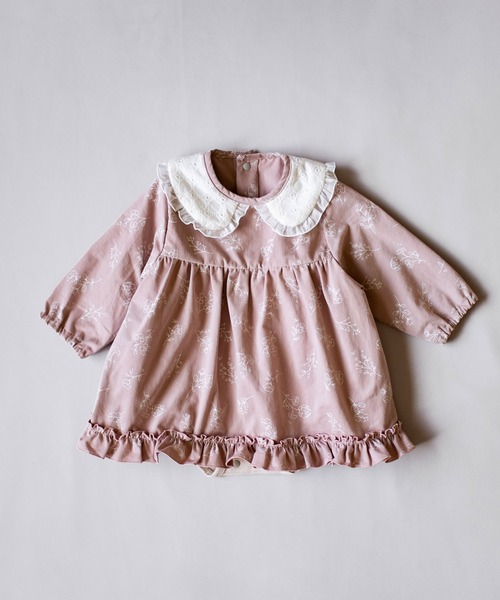 おめかし 花柄ロンパース（ロンパース）｜mocmof（モクモフ）