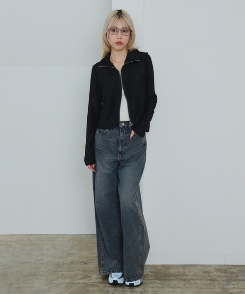 Ray BEAMS（レイビームス）の「オーバーダイ デニム パンツ（デニムパンツ・レディース・ブルー系その他4/ダークブラウン・1/0）」の10枚目の写真