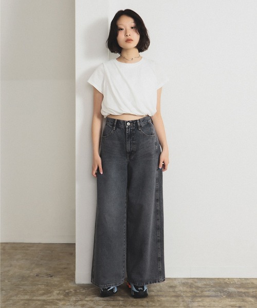 Ray BEAMS（レイビームス）の「オーバーダイ デニム パンツ（デニムパンツ・レディース・ブルー系その他4/ダークブラウン・1/0）」の21枚目の写真