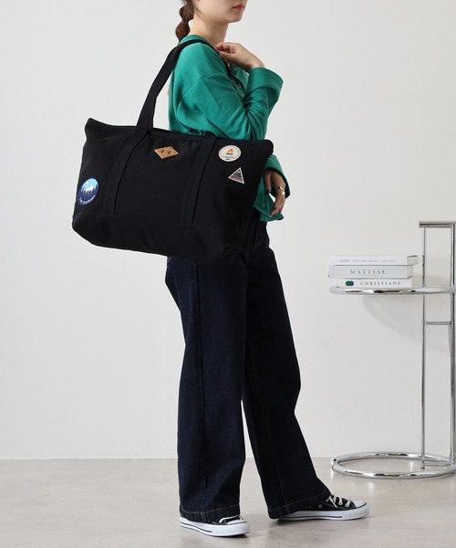 KRIFF MAYER（クリフメイヤー）の「KRIFF MAYER ワッペン キャンバス トートバッグ 男女兼用（トートバッグ・メンズ・ダークグリーン/ブラック/ネイビー・FREE）」の17枚目の写真