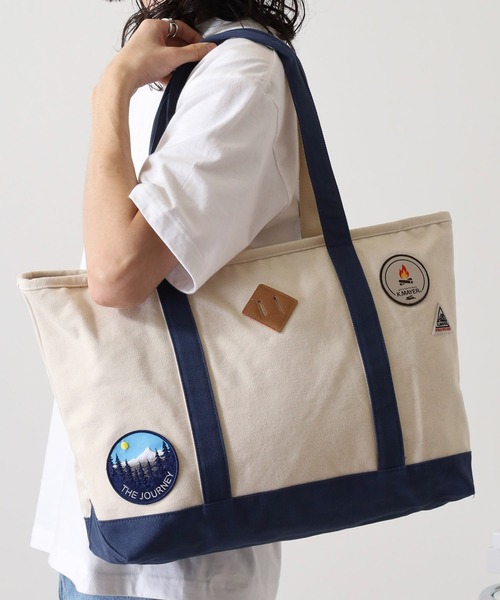 KRIFF MAYER（クリフメイヤー）の「KRIFF MAYER ワッペン キャンバス トートバッグ 男女兼用（トートバッグ・メンズ・ダークグリーン/ブラック/ネイビー・FREE）」の18枚目の写真