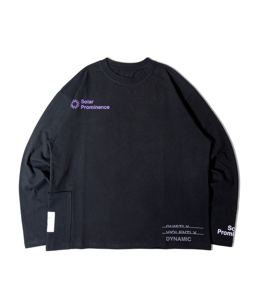 JACKROSE（ジャックローズ）の「BAYCANT ﾗﾝﾀﾞﾑﾛｺﾞﾌﾟﾘﾝﾄ L/S TEE（Tシャツ/カットソー・メンズ・ブラック/ホワイト/ライトグレー・M/L/XL）」の6枚目の写真