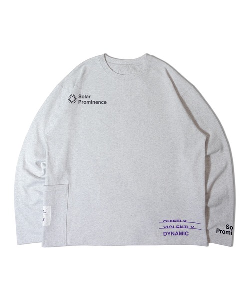 JACKROSE（ジャックローズ）の「BAYCANT ﾗﾝﾀﾞﾑﾛｺﾞﾌﾟﾘﾝﾄ L/S TEE（Tシャツ/カットソー・メンズ・ブラック/ホワイト/ライトグレー・M/L/XL）」の8枚目の写真