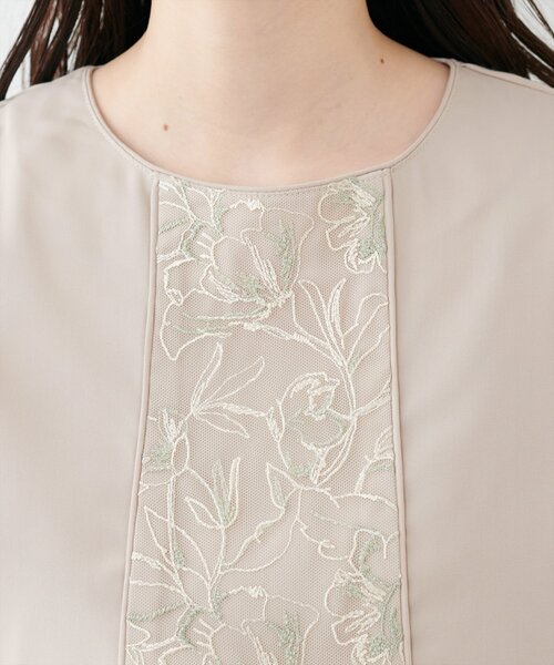 natural couture（ナチュラルクチュール）の「フロントレース使いキャンディ袖ブラウス（シャツ/ブラウス・レディース・ピンク/グレー/アイボリー/グレイッシュベージュ・FREE）」の12枚目の写真