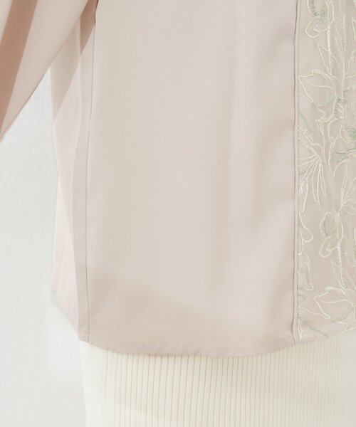 natural couture（ナチュラルクチュール）の「フロントレース使いキャンディ袖ブラウス（シャツ/ブラウス・レディース・ピンク/グレー/アイボリー/グレイッシュベージュ・FREE）」の16枚目の写真