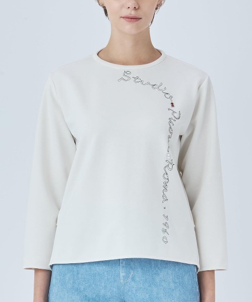 STUDIO PICONE(スタジオピッコーネ)の「サイドタックプルオーバー(Tシャツ/カットソー・レディース・ホワイト/イエロー/オレンジ/ブラック・L/M/LL)」の21枚目の写真