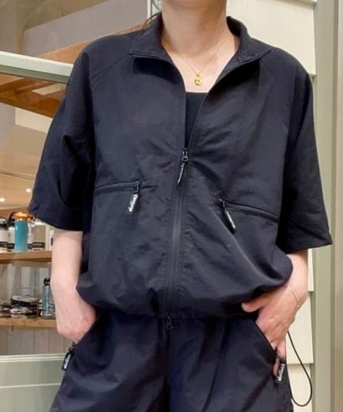 WILD THINGS　ブラックブルゾン WILD THINGS ブルゾン アウター THINGS/別注 Hood Blouson