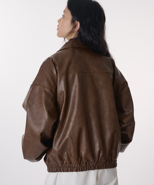 MUHET（ミュエータ）の「assorted blouson / アソートブルゾン（ブルゾン・レディース・インディゴブルー/ブラウン・FREE）」の7枚目の写真