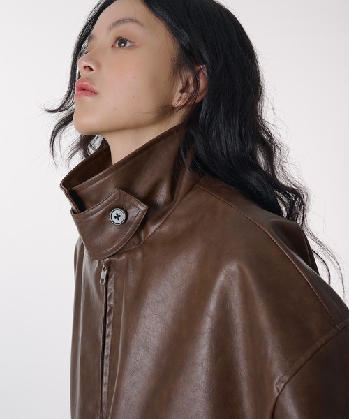 MUHET（ミュエータ）の「assorted blouson / アソートブルゾン（ブルゾン・レディース・インディゴブルー/ブラウン・FREE）」の5枚目の写真