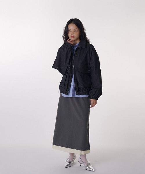 MUHET（ミュエータ）の「assorted blouson / アソートブルゾン（ブルゾン・レディース・インディゴブルー/ブラウン・FREE）」の19枚目の写真