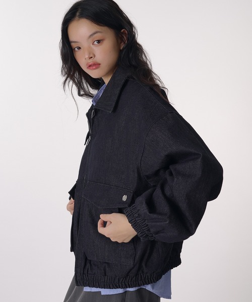 MUHET（ミュエータ）の「assorted blouson / アソートブルゾン（ブルゾン・レディース・インディゴブルー/ブラウン・FREE）」の16枚目の写真