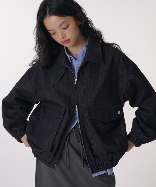 MUHET（ミュエータ）の「assorted blouson / アソートブルゾン（ブルゾン・レディース・インディゴブルー/ブラウン・FREE）」の15枚目の写真