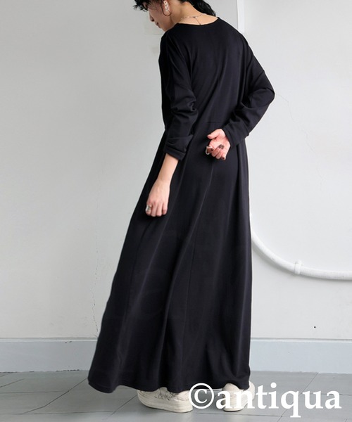antiqua（アンティカ）の「カットソーワンピース（ワンピース・レディース・ブラック・ONESIZE）」の15枚目の写真