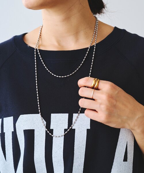 RIVE DROITE（リヴドロワ）の「【R.good（アールドットグッド）】オーバルボールロングネックレス（ネックレス・レディース・シルバー/ゴールド・FREE）」の3枚目の写真
