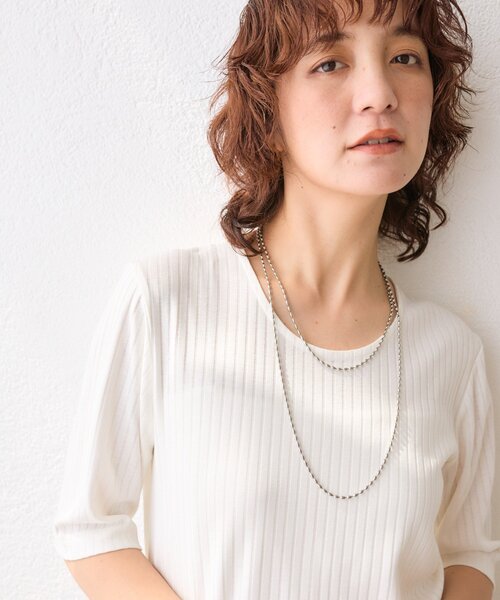 RIVE DROITE（リヴドロワ）の「【R.good（アールドットグッド）】オーバルボールロングネックレス（ネックレス・レディース・シルバー/ゴールド・FREE）」の13枚目の写真