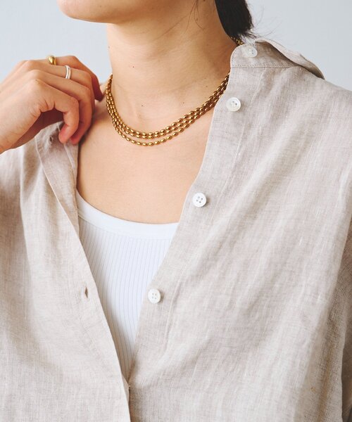 RIVE DROITE（リヴドロワ）の「【R.good（アールドットグッド）】オーバルボールロングネックレス（ネックレス・レディース・シルバー/ゴールド・FREE）」の20枚目の写真