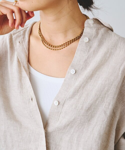 RIVE DROITE（リヴドロワ）の「【R.good（アールドットグッド）】オーバルボールロングネックレス（ネックレス・レディース・シルバー/ゴールド・FREE）」の21枚目の写真