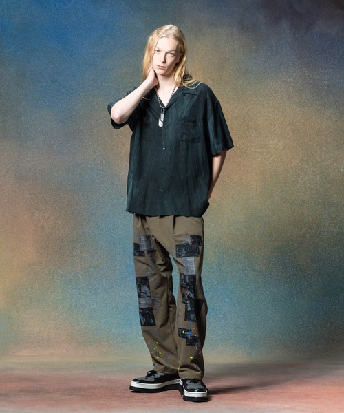 glamb（グラム）の「Unplugged Atelier Wide Slacks / アンプラグドアトリエワイドスラックス（スラックス・メンズ・ブラック/カーキ・S/M/L）」の8枚目の写真