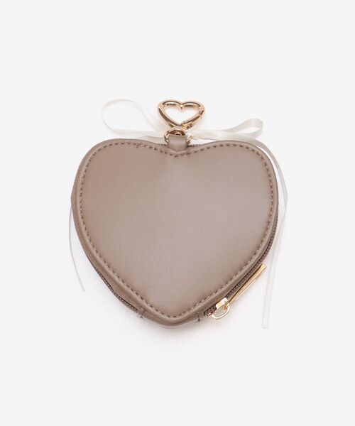 MAJESTIC LEGON（マジェスティックレゴン）の「SZKコラボ ハートチャームポーチ（ポーチ・レディース・ピンク/モカ/アイボリー・FREE）」の12枚目の写真