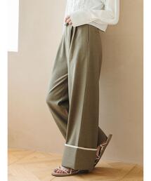 so4u | 折り返しワイドスラックス(その他パンツ)