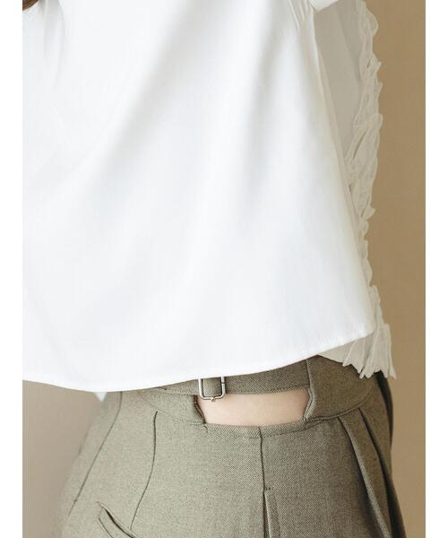 so4u(ソーフォーユー)の「折り返しワイドスラックス(その他パンツ・レディース・オフホワイト/オリーブ・M/S)」の13枚目の写真