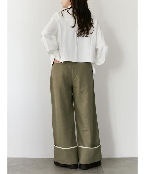 so4u(ソーフォーユー)の「折り返しワイドスラックス(その他パンツ・レディース・オフホワイト/オリーブ・M/S)」の20枚目の写真