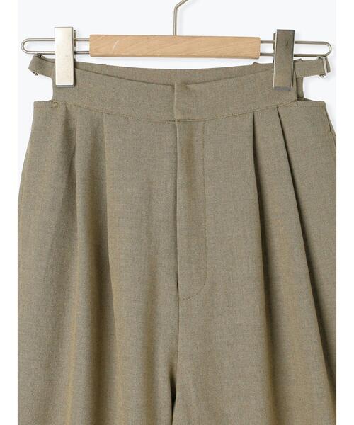 so4u(ソーフォーユー)の「折り返しワイドスラックス(その他パンツ・レディース・オフホワイト/オリーブ・M/S)」の5枚目の写真