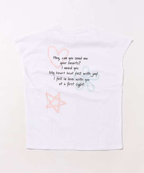 Mac-House（マックハウス）の「【通学に最適】綿100％　T-GRAPHICS ガールズ フレンチスリーブプリンTシャツ（Tシャツ/カットソー・キッズ・ホワイト/ピンク・120/130/150/160/140）」の13枚目の写真