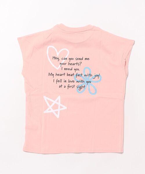 Mac-House（マックハウス）の「【通学に最適】綿100％　T-GRAPHICS ガールズ フレンチスリーブプリンTシャツ（Tシャツ/カットソー・キッズ・ホワイト/ピンク・120/130/150/160/140）」の14枚目の写真