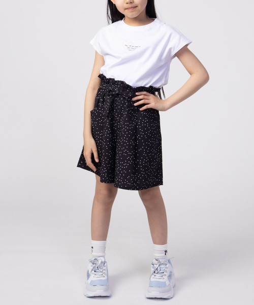 Mac-House（マックハウス）の「【通学に最適】綿100％　T-GRAPHICS ガールズ フレンチスリーブプリンTシャツ（Tシャツ/カットソー・キッズ・ホワイト/ピンク・120/130/150/160/140）」の3枚目の写真