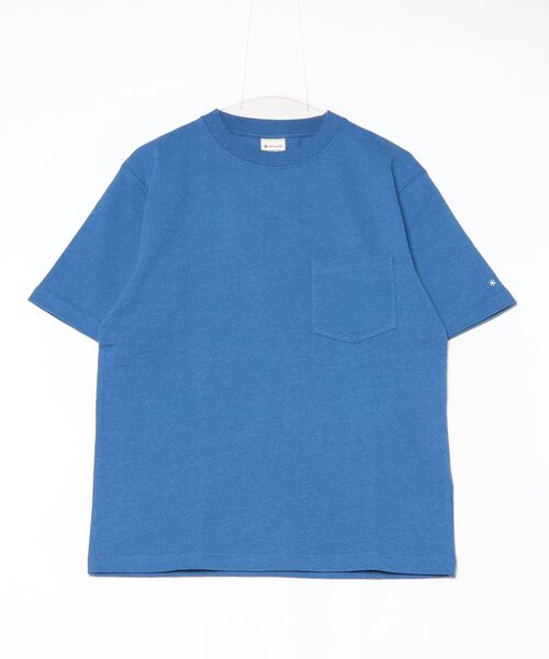 Snow Peak(スノーピーク)の「Snow Peak / Recycled Cotton T-Shirt リサイクルコットンTシャツ(Tシャツ/カットソー・メンズ・ブルー/オートミール/ブラック/グレー・L/S/XL/M/1)」の9枚目の写真