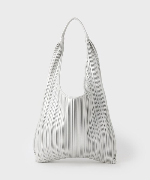 GALLEST（ギャレスト）の「ワンハンドルプリーツバッグ（トートバッグ・レディース・ホワイト/ブラック/シルバー・00）」の12枚目の写真